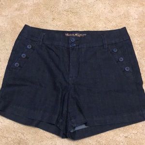 Melissa McCarthy denim shorts